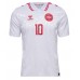 Echipament fotbal Danemarca Christian Eriksen #10 Tricou Deplasare European 2024 maneca scurta